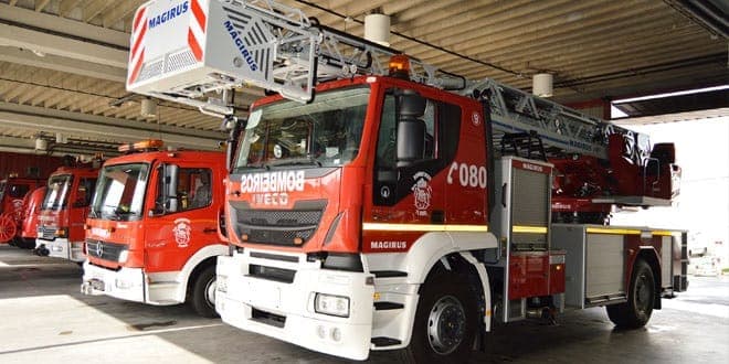 Un hombre trasladado al hospital tras un incendio en una vivienda en Puerto del Rosario
