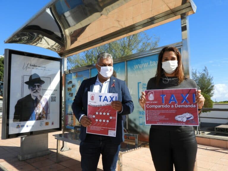 El Taxi Compartido de Puerto del Rosario adelanta su horario los fines de semana