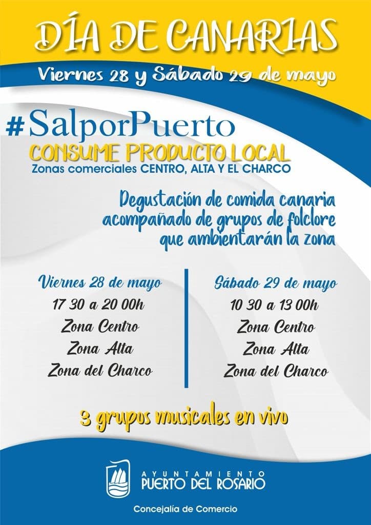 La capital celebra el Día de Canarias con degustación de comida típica y ambientación musical