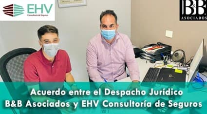 EHV Consultoría de Seguros firma un convenio de colaboración con Despacho Jurídico B&B Asociados