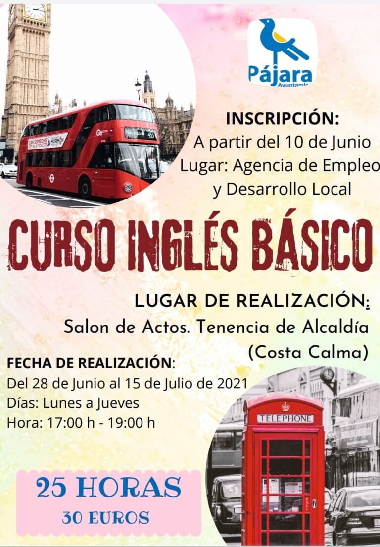 Curso de inglés para potenciar la inserción laboral en Pájara
