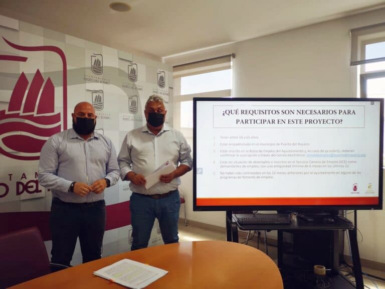 Puerto anuncia la creación un Plan de Empleo que contratará a 53 desempleados