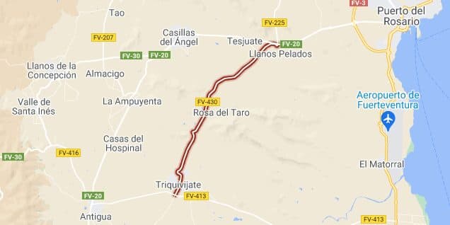 El Cabildo mejorará la FV-430 entre Tesjuate y Triquivijate