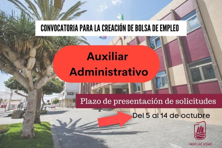 El Ayuntamiento capitalino convoca una Bolsa de Empleo de Auxiliar Administrativo