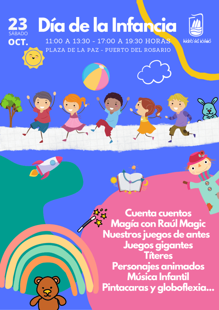 Puerto del Rosario organiza este sábado diversas actividades infantiles por el ‘Día de la Infancia’