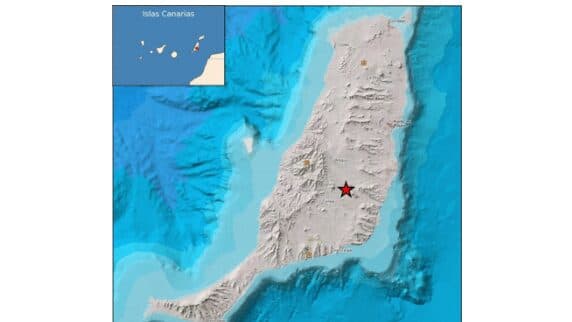 Seísmo de 2.6 con epicentro en Tuineje