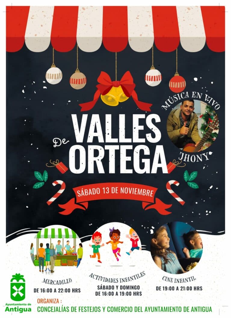 Las familias podrán disfrutar en Valles de Ortega de música, mercadillo y actividades infantiles