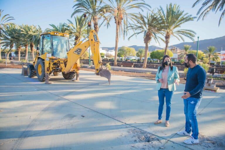 Arrancan las obras del skate park del Parque Félix López de Gran Tarajal