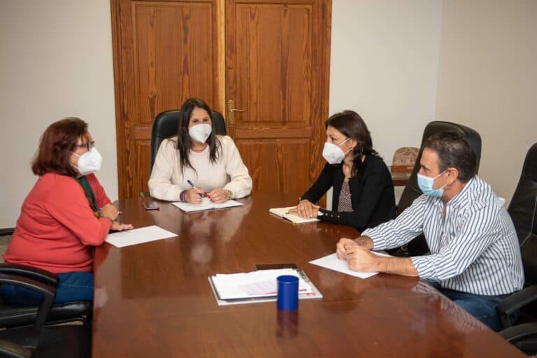 Tuineje aborda con la senadora Hernández la escollera de Giniginámar