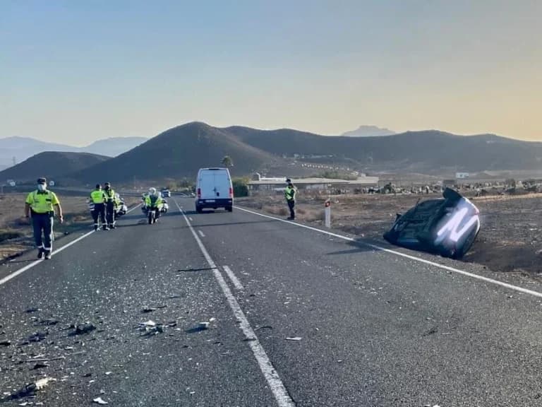 Fallece una conductora en una colisión frontal en Fuerteventura