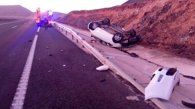 Una mujer herida en el vuelco de un vehículo en Fuerteventura