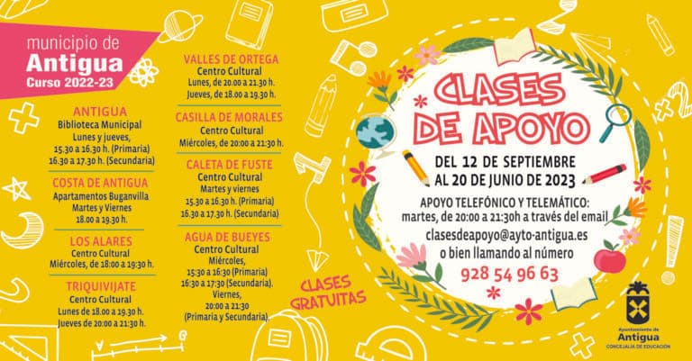 Clases gratuitas de apoyo a los estudios en Antigua