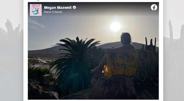 Megan Maxwell enamorada de Fuerteventura: «La isla es mágica y preciosa»