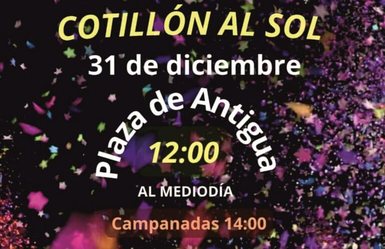 Antigua organiza un gran Cotillón al Sol para despedir el año con amigos y vecinos