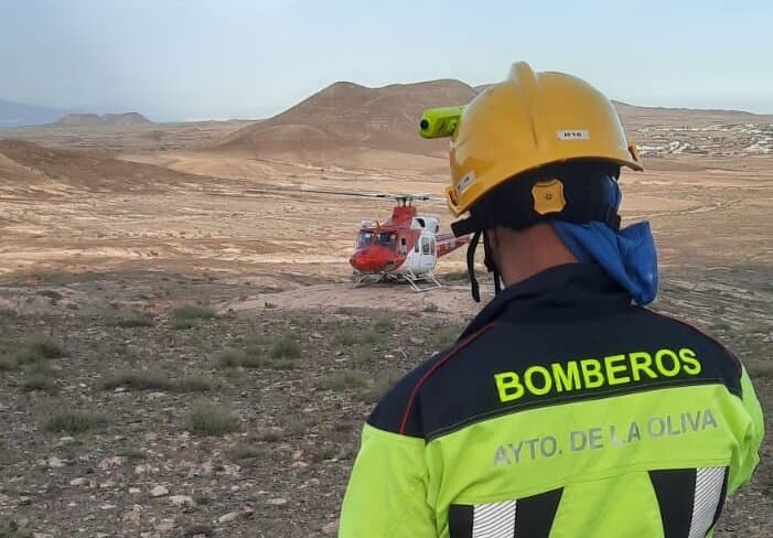 Un senderista herido tras sufrir una caída en Fuerteventura