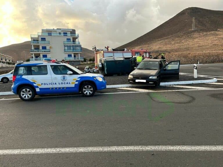 Una mujer herida en un accidente de tráfico en Morro Jable