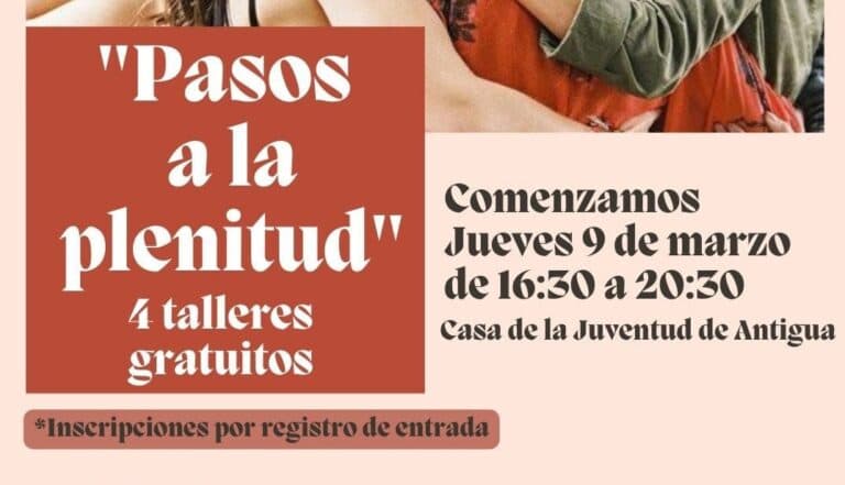 Antigua organiza los talleres gratuitos Pasos a la plenitud