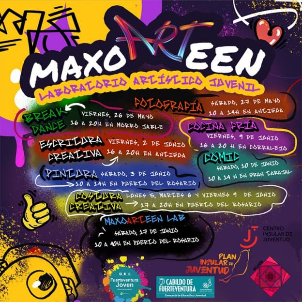 El Cabildo abre el plazo de inscripciones para participar en el programa MaxoARTeen