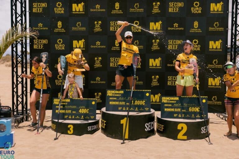 Alba Alonso, ganadora de la Gran Canaria PRO 2023 de paddle surf race