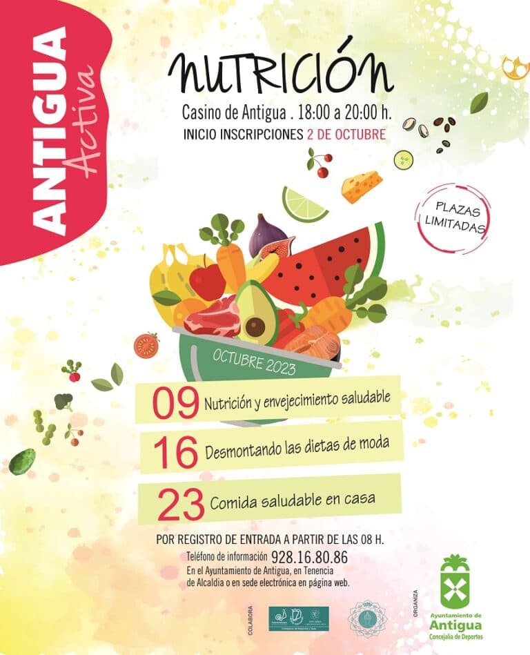 Antigua promueve una nutrición saludable con talleres especializados en octubre