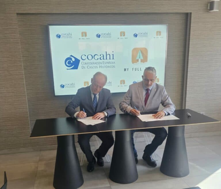 COCAHI y MYFULLTRIP firman un acuerdo de colaboración para ofrecer soluciones tecnológicas a los asociados de los cascos históricos de España.