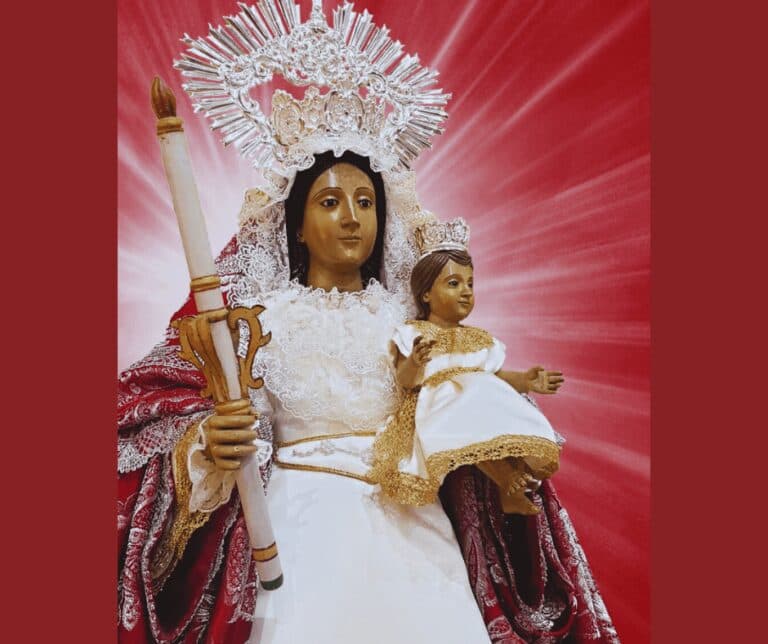 La virgen de Candelaria se aparece a los guanches en la playa de Gran Tarajal