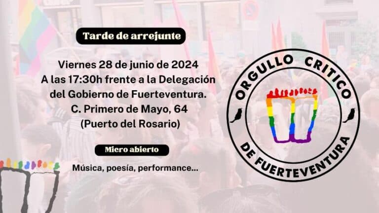 Orgullo Crítico sale a la calle el 28 de junio