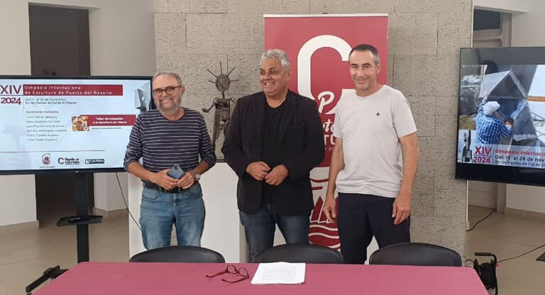 El XIV Simposio de Esculturas en Puerto del Rosario da inicio con artistas de nivel internacional