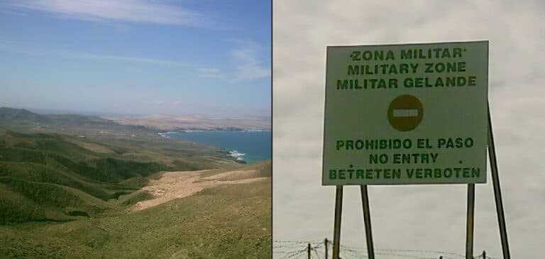 AM-CC refuerza su lucha por el cierre del Campo de Tiro en Pájara y propone convertirlo en un Parque Nacional