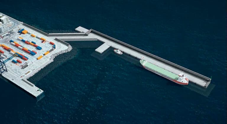 Sato (OHLA) será la empresa que construirá el nuevo dique y el muelle comercial de Puerto del Rosario