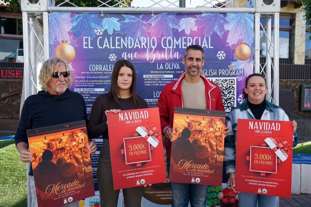 La Oliva impulsa el comercio local con la campaña navideña “Navidad con La Oliva” y un mercado para toda la familia