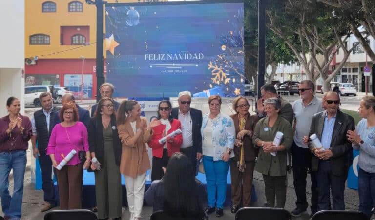 El PP Majorero celebra su Gala de Navidad con un emotivo homenaje a sus históricos militantes
