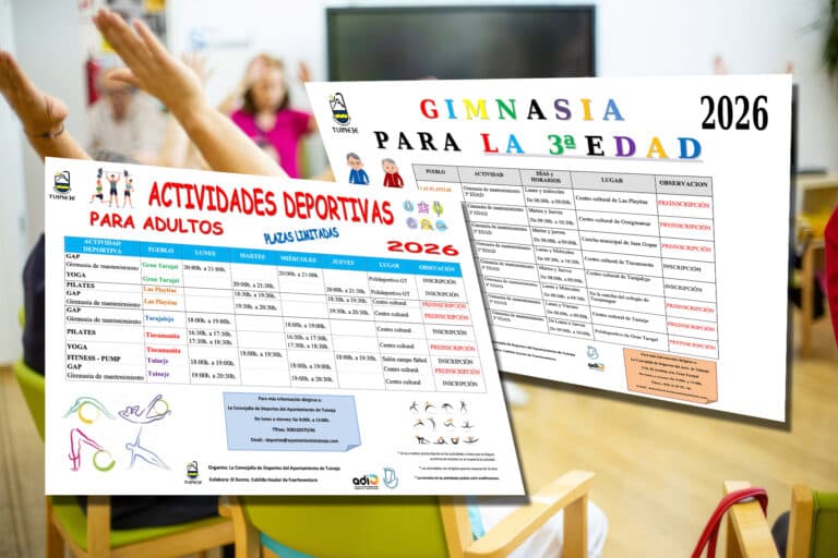 Tuineje oferta gimnasia para la tercera edad y nuevas actividades deportivas para adultos con plazas limitadas