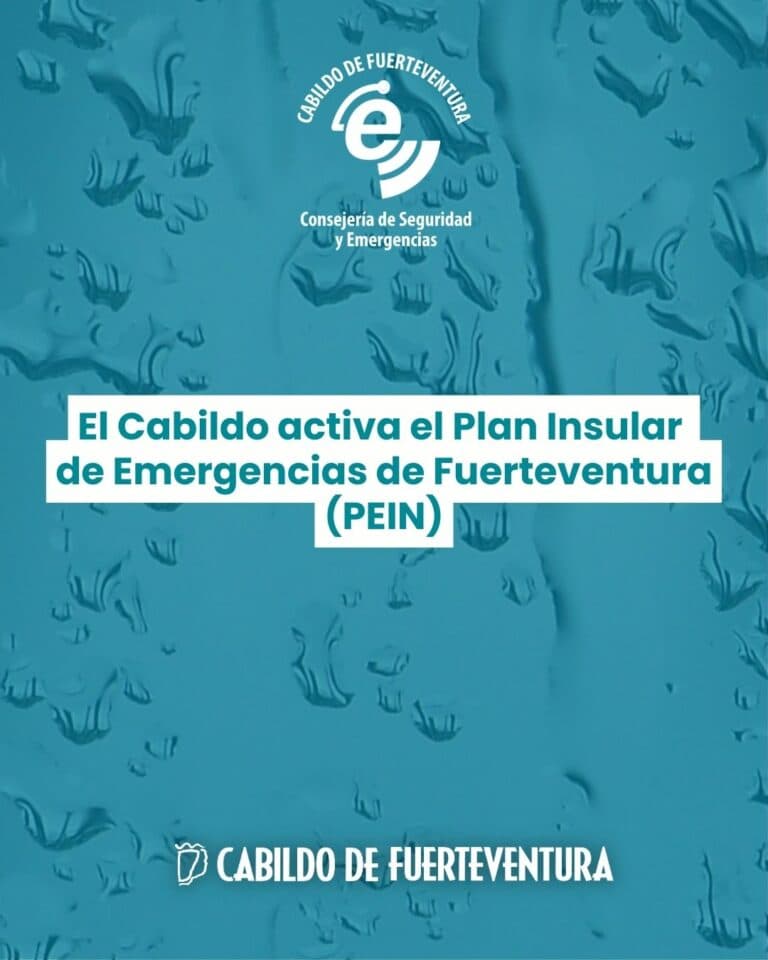 Fuerteventura en alerta: el Cabildo activa el PEIN por alertas meteorológicas