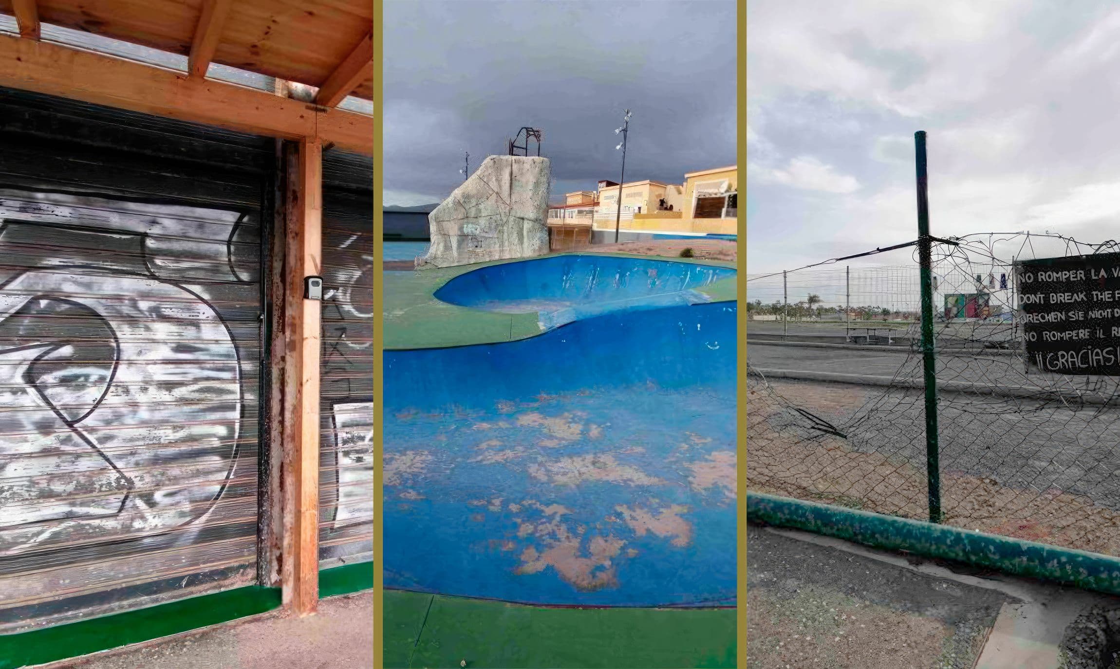 Familias de Caleta de Fuste exigen actuaciones urgentes en la cancha deportiva y en los parques infantiles