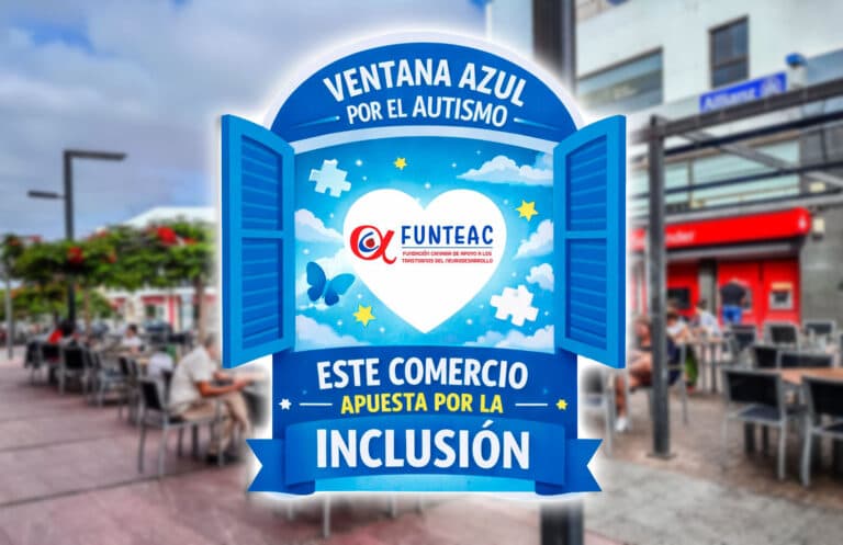 Fuerteventura impulsa la campaña “Un guiño azul por el autismo” para implicar al comercio local en la inclusión
