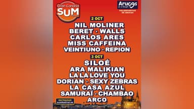 El Gran Canaria SUM Festival 2026 confirma un cartel que lo sigue haciendo único en la Islas.