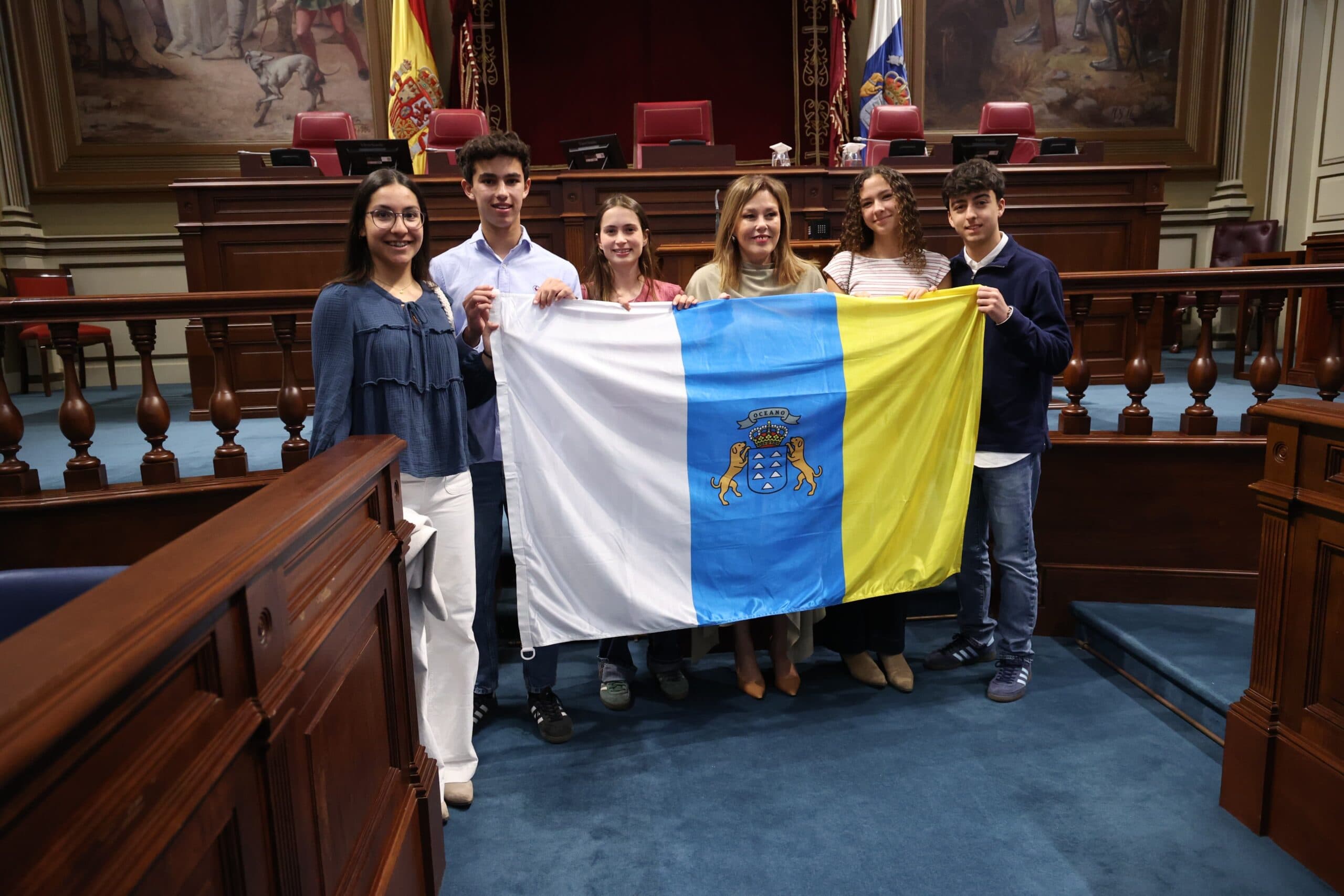 Un momento durante el acto