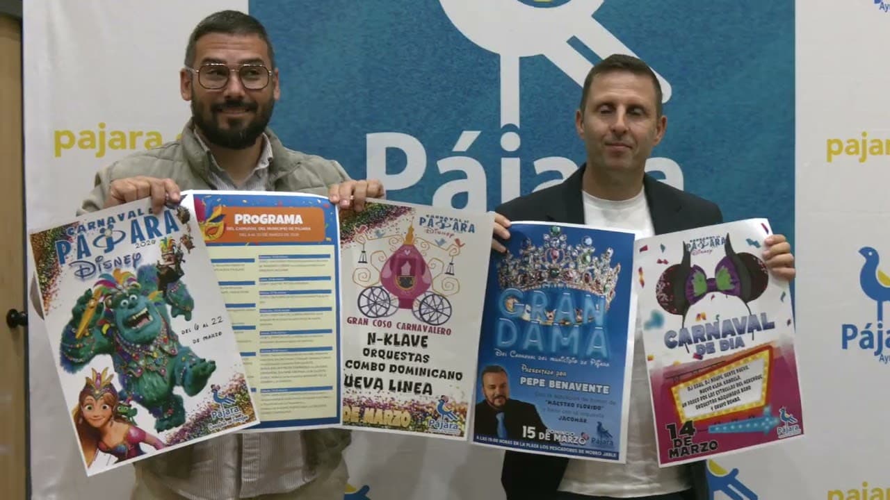 Pájara presenta el Carnaval 2026 bajo la alegoría ‘En el mundo Disney’
