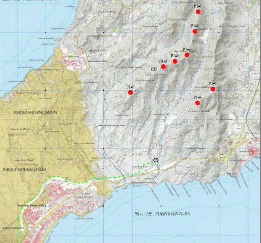 CC Pájara pide al Ayuntamiento que actúe contra los proyectos de parques eólicos en Guerepe