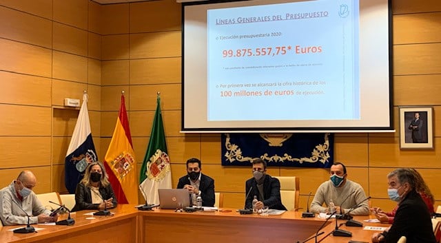 El Cabildo ejecuta por primera vez los cien millones de euros