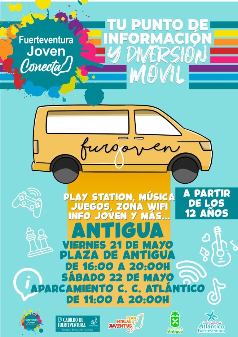 La FurgoJoven visita Antigua y Caleta de Fuste este fin de semana