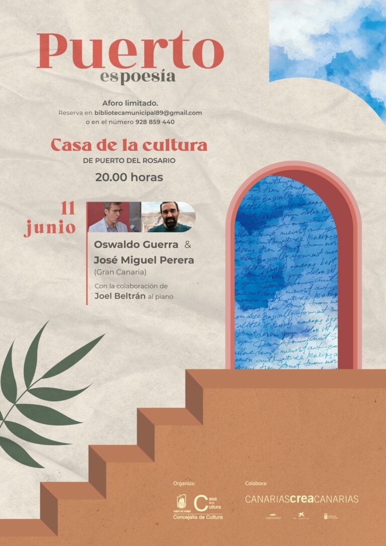 Los poetas Oswaldo Guerra y José Miguel Perera inauguran la sexta edición de ‘Puerto es poesía’