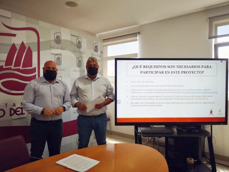 Puerto anuncia la creación un Plan de Empleo que contratará a 53 desempleados