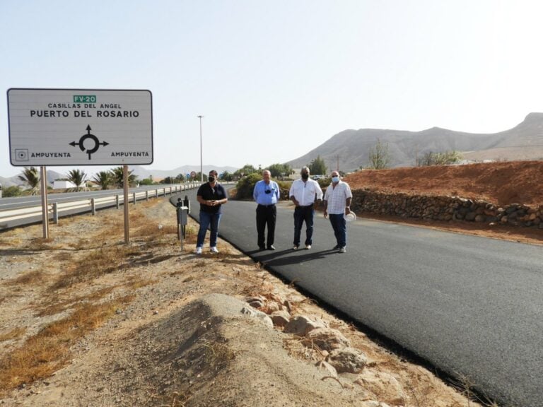Finaliza el asfaltado de 1’5 Km de caminos de tierra en La Ampuyenta