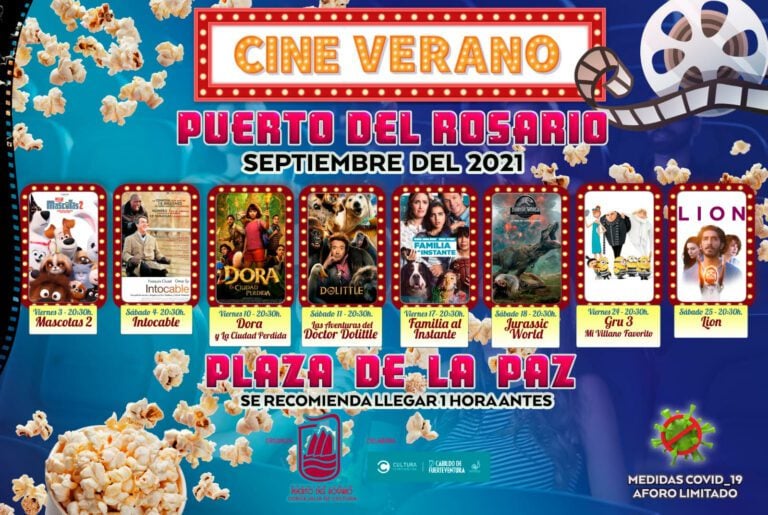 Cine de verano en la capital todos los fines de semana de septiembre