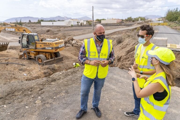 El Cabildo mejora el drenaje del Camino Cañada de la Mata