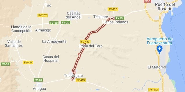 El Cabildo mejorará la FV-430 entre Tesjuate y Triquivijate