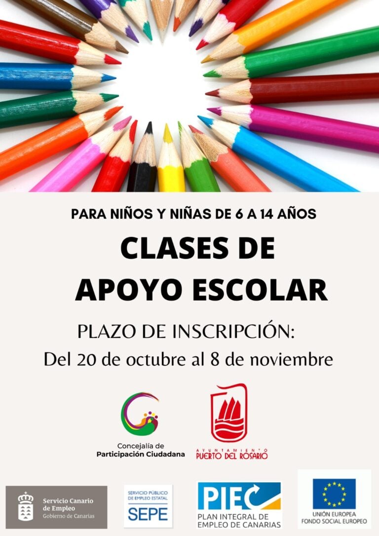 Puerto del Rosario retoma el proyecto ‘Apoyo Escolar’ por los pueblos del municipio
