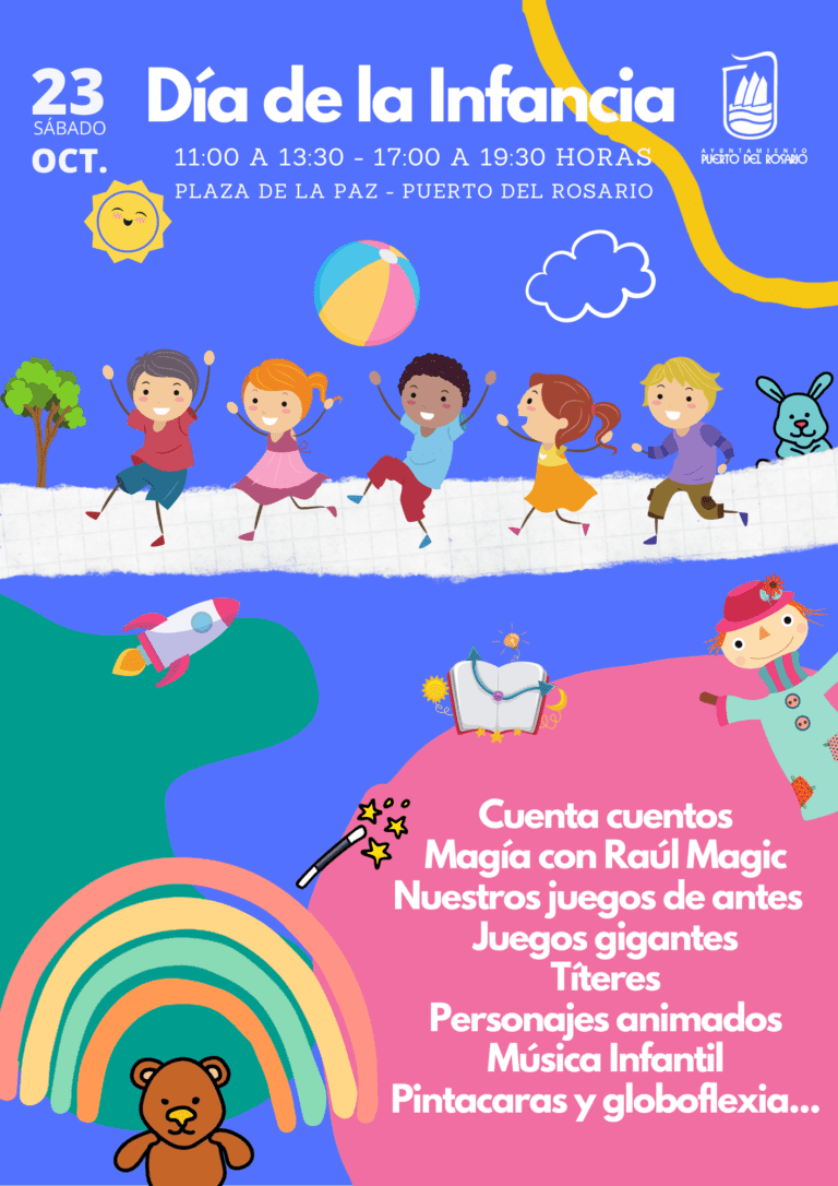 Puerto del Rosario organiza este sábado diversas actividades infantiles por el ‘Día de la Infancia’